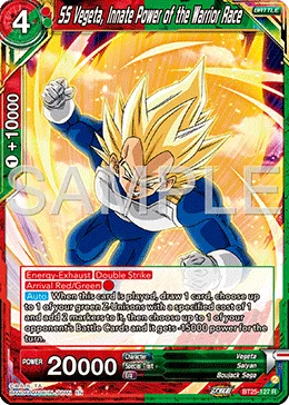 BT25-127 SS Vegeta, Innate Power of the Warrior Race