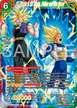 BT25-128 SS Vegeta & SS Trunks, Father and Son Power