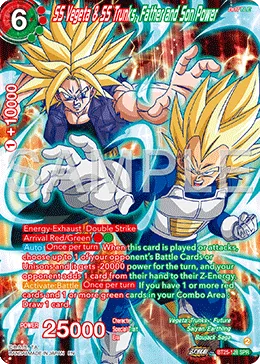 BT25-128 SS Vegeta & SS Trunks, Father and Son Power (SPR)