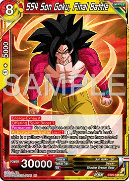 BT25-131 SS4 Son Goku, Final Battle