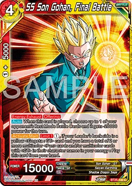 BT25-132 SS Son Gohan, Final Battle