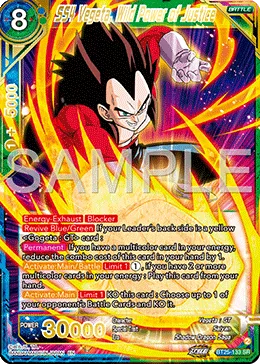 BT25-133 SS4 Vegeta, Wild Power of Justice