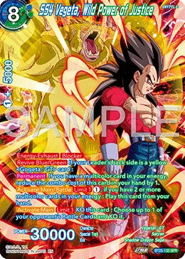 BT25-133 SS4 Vegeta, Wild Power of Justice (SPR)