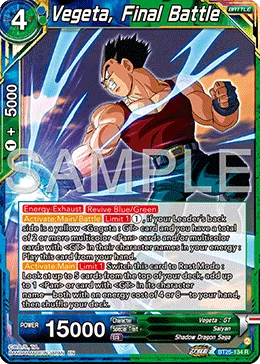 BT25-134 Vegeta, Final Battle