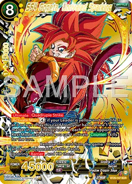 BT25-147 SS4 Gogeta, Unrivaled Sparking