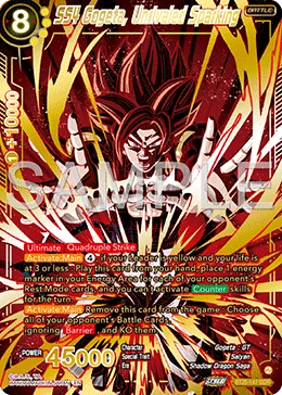 BT25-147 SS4 Gogeta, Unrivaled Sparking (Alt art)