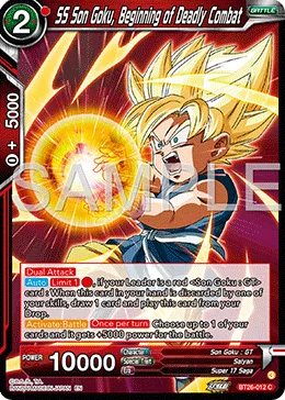 BT26-012 SS Son Goku, Beginning of Deadly Combat
