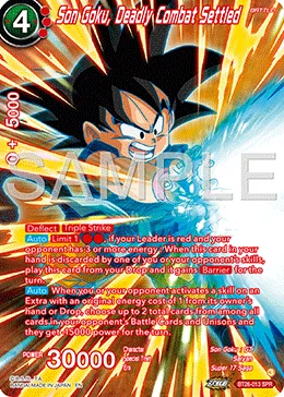 BT26-013 Son Goku, Deadly Combat Settled (SPR)
