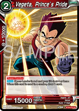 BT26-014 Vegeta, Prince’s Pride