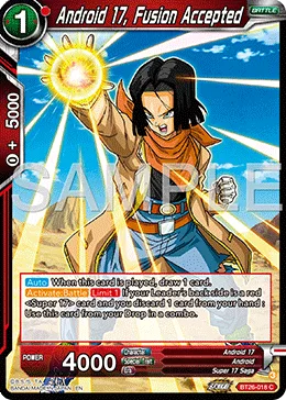 BT26-018 Android 17, Fusion Accepted