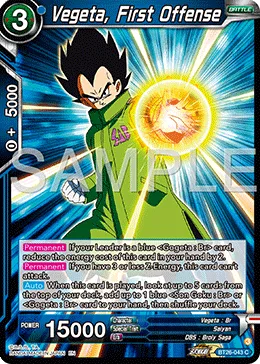 BT26-043 Vegeta, First Offense