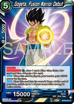 BT26-047 Gogeta, Fusion Warrior Debut