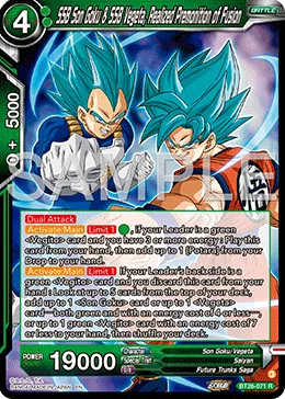 BT26-071 SSB Son Goku & SSB Vegeta, Realized Premonition of Fusion