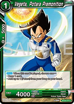 BT26-074 Vegeta, Potara Premonition