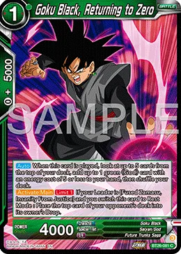 BT26-081 Goku Black, Returning to Zero