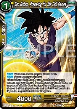 BT26-103 Son Gohan, Preparing for the Cell Games