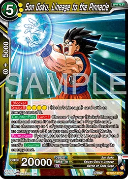BT26-117 Son Goku, Lineage to the Pinnacle