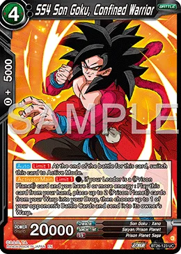 BT26-123 SS4 Son Goku, Confined Warrior