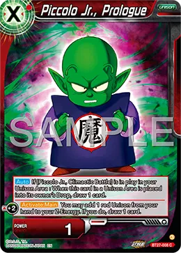 BT27-008 Piccolo Jr., Prologue