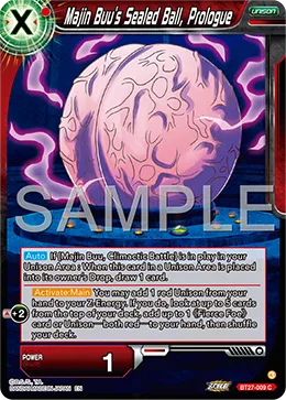 BT27-009 Majin Buu's Sealed Ball, Prologue