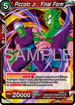 BT27-012 Piccolo Jr., Final Form