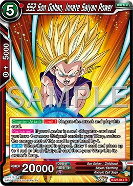 BT27-014 SS2 Son Gohan, Innate Saiyan Power