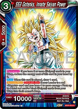 BT27-015 SS3 Gotenks, Innate Saiyan Power