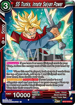 BT27-018 SS Trunks, Innate Saiyan Power
