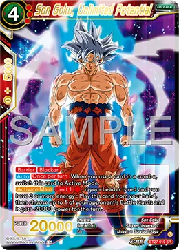 BT27-019 Son Goku, Unlimited Potential