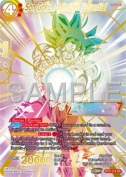 BT27-019 Son Goku, Unlimited Potential (Alt art)