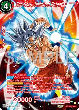 BT27-019 Son Goku, Unlimited Potential (SPR)