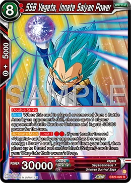 BT27-020 SSB Vegeta, Innate Saiyan Power