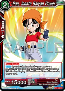 BT27-023 Pan, Innate Saiyan Power