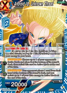 BT27-028 Android 18, Unknown Threat