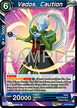 BT27-038 Vados, Caution