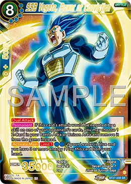 BT27-039 SSB Vegeta, Power of Conviction