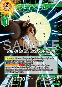 BT27-046 Great Ape Son Goku, Hidden Power Rampage