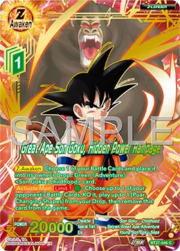 BT27-046 Great Ape Son Goku, Hidden Power Rampage (Alt art)