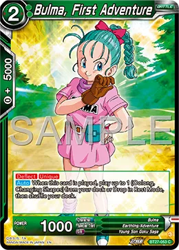 BT27-053 Bulma, First Adventure