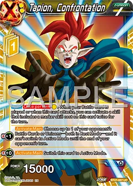 BT27-067 Tapion, Confrontation