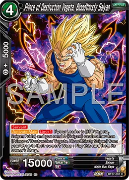 BT27-097 Prince of Destruction Vegeta, Bloodthirsty Saiyan