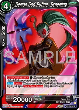 BT27-102 Demon God Putine, Scheming