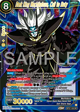 BT27-105 Dark King Mechikabura, Call to Duty
