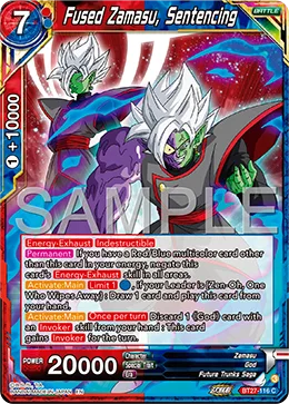 BT27-116 Fused Zamasu, Sentencing