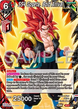 BT27-123 SS4 Gogeta, Bold Arrival