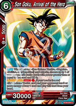 BT28-005 Son Goku, Arrival of the Hero