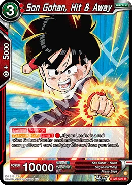 BT28-007 Son Gohan, Hit & Away