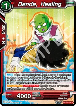 BT28-016 Dende, Healing