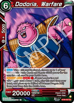 BT28-022 Dodoria, Warfare