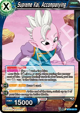 BT28-031 Supreme Kai, Accompanying